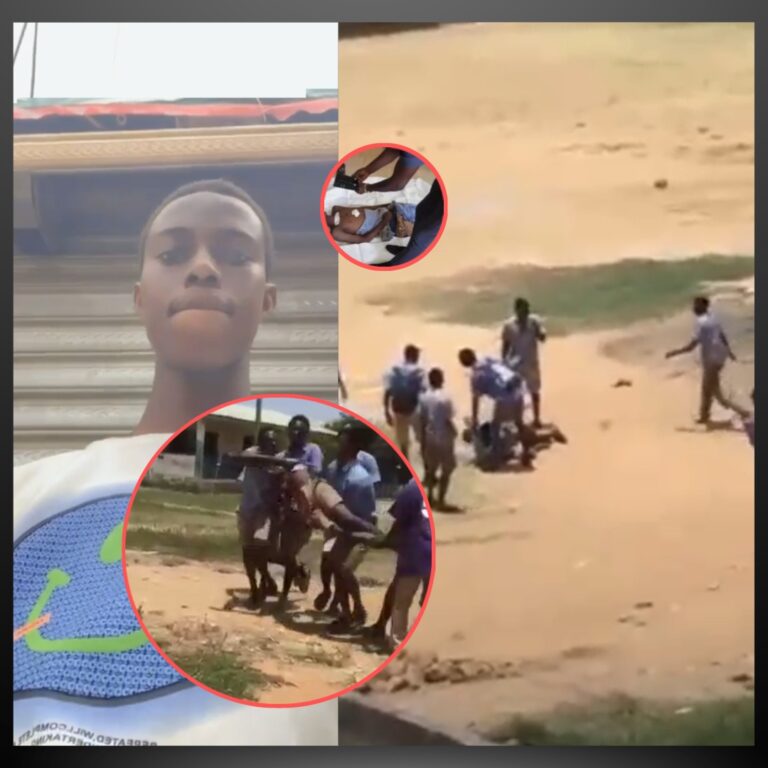 Video of the moment school boy was stabb£d colleague during whose father is richer argument