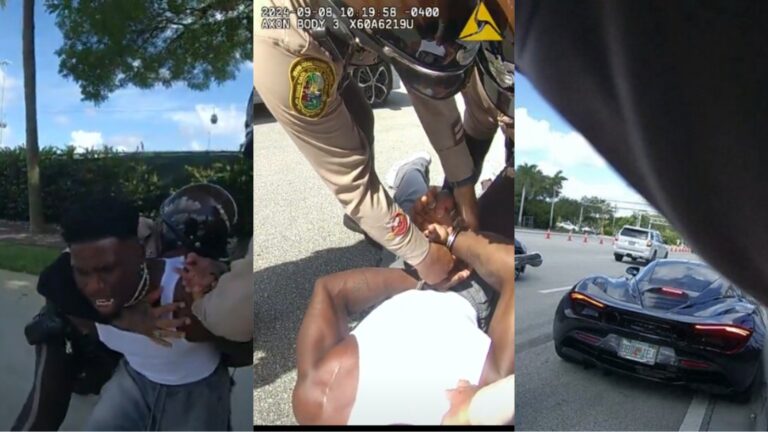 Video of Black man, Tyreek Hill, who plays for Miami Dolphins, being dragged out of his car after he was caught speeding