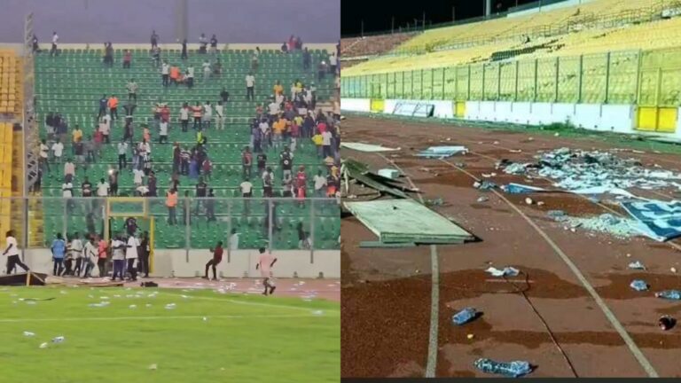 Supporters vandalize properties and throw stones at players after Black Stars' defeat to Angola