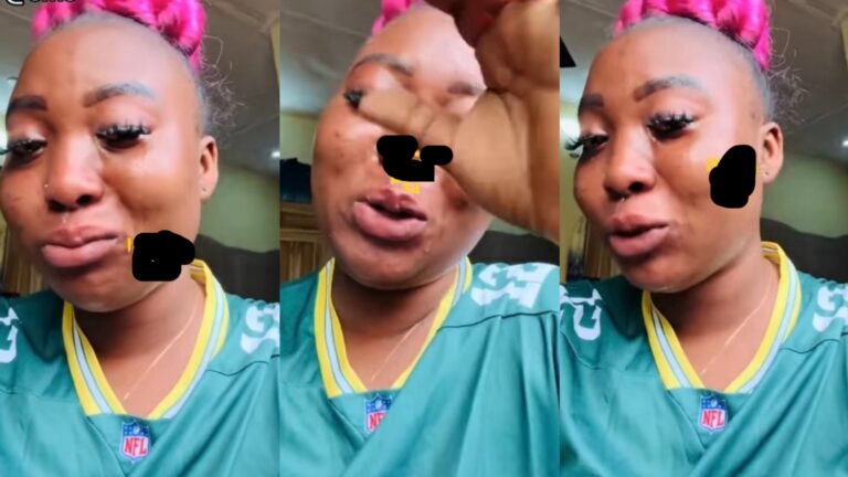 Lady weeps uncontrollably after her boyfriend impregnated a Canadian woman