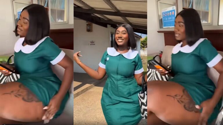 Video of Hajia Bintu showing things in a nurse Uniform will make you smile