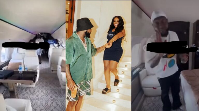 Davido shows where he works on his wife as he gives his friends a look inside his private