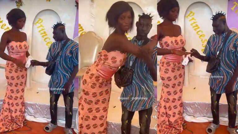 Video from a marriage ceremony between a handsome guy and his beautiful lady trends