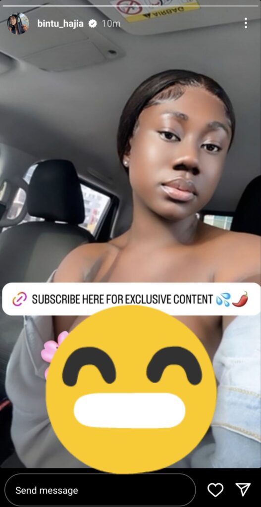 Hajia Bintu opens accounts where she will be sharing exclusive contents with fans