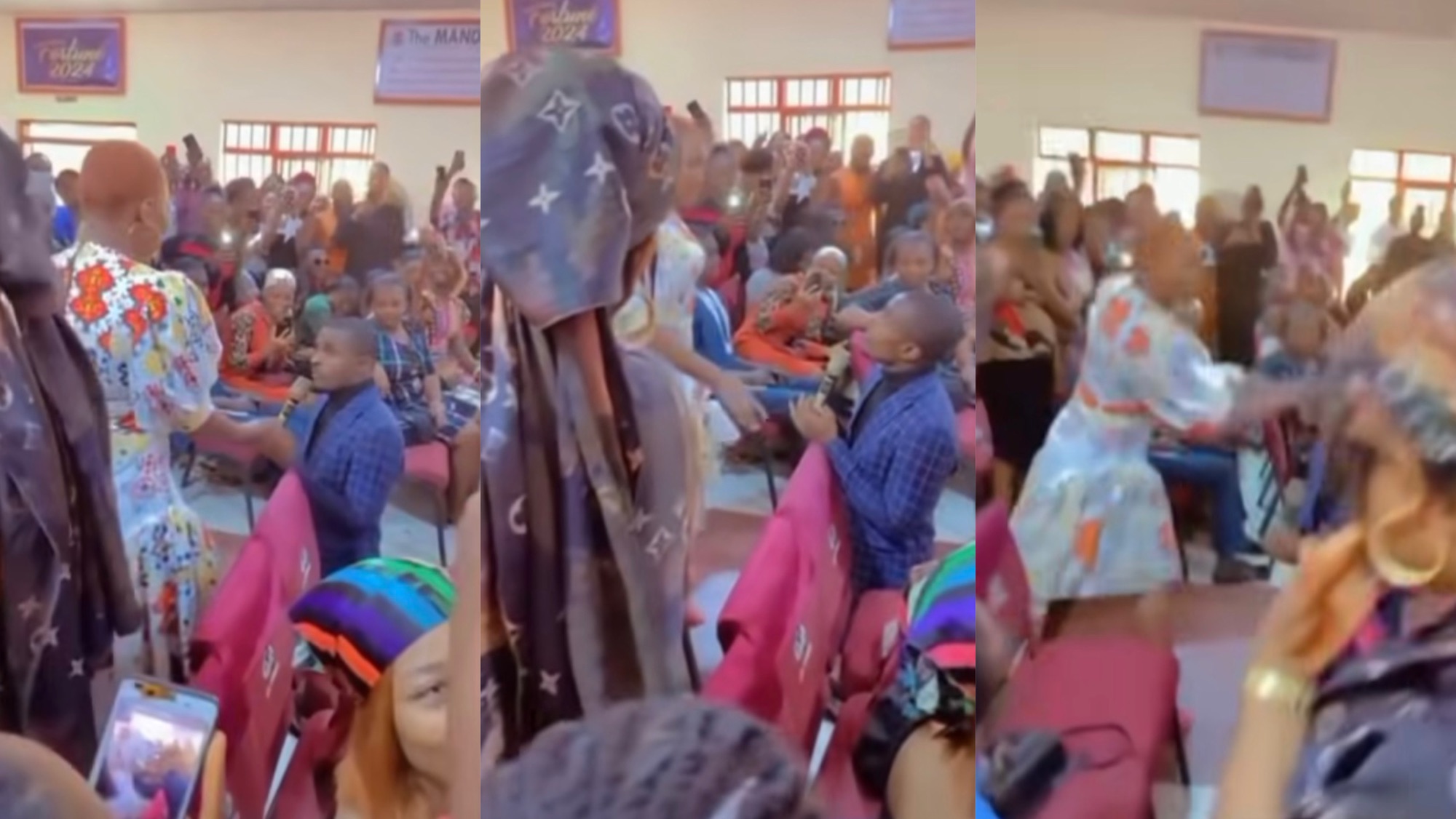 Pastor proposes to his crush in church and got the shock and slap of his life