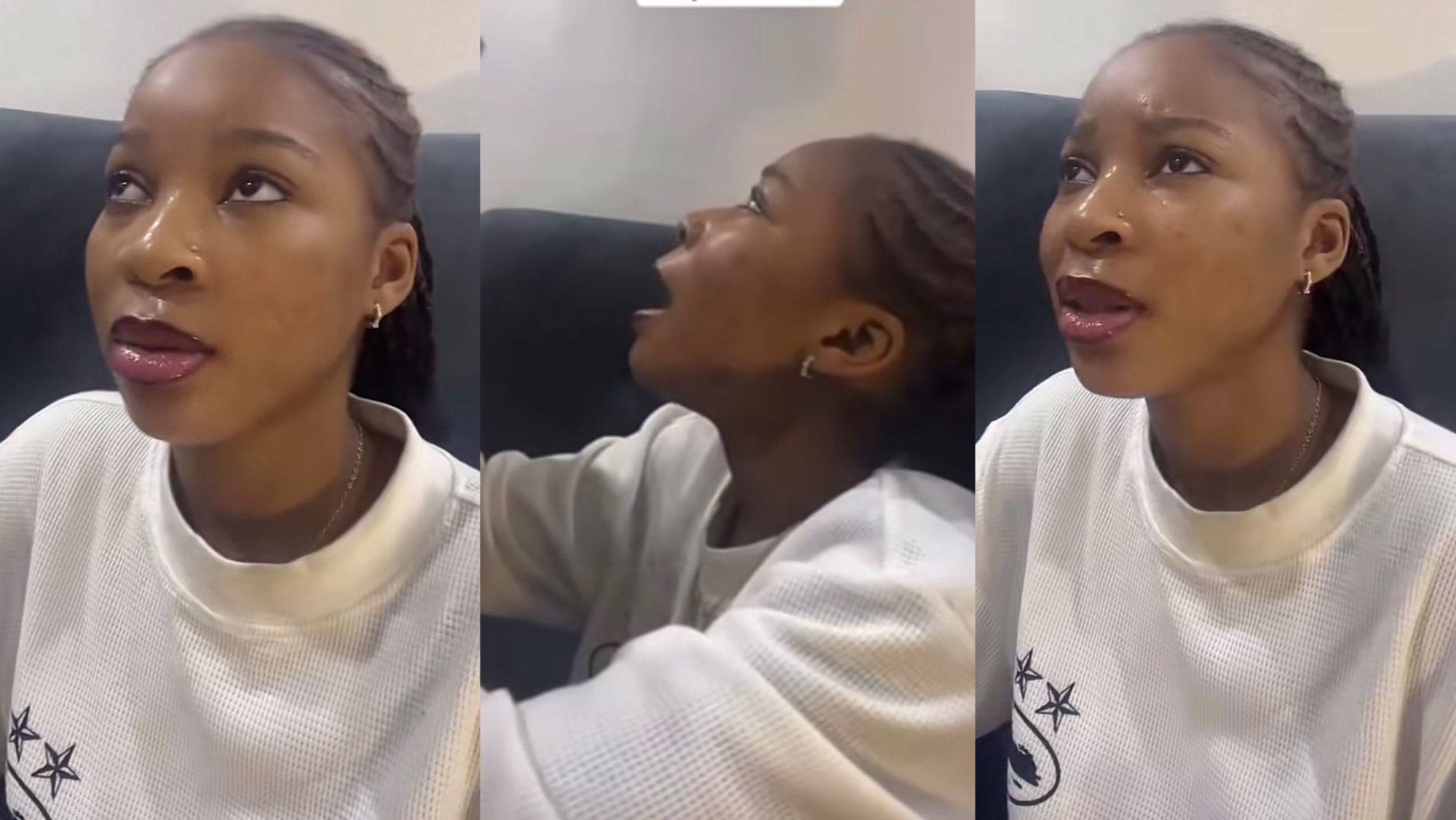 Moment tiktoker disciplined her boyfriend on live for cheating on her