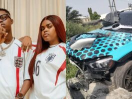 Peller Crashes His 200 Million Naira Mercedes-Benz GLE After An Argument With Jarvis