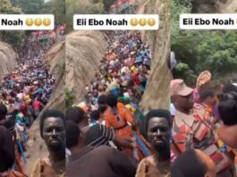 Video of Multitude Marching to Ebo Noah’s Ark