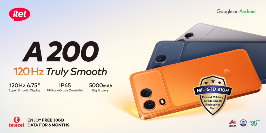 itel A200: Built Tough. Designed Smart. Priced for Everyone.
